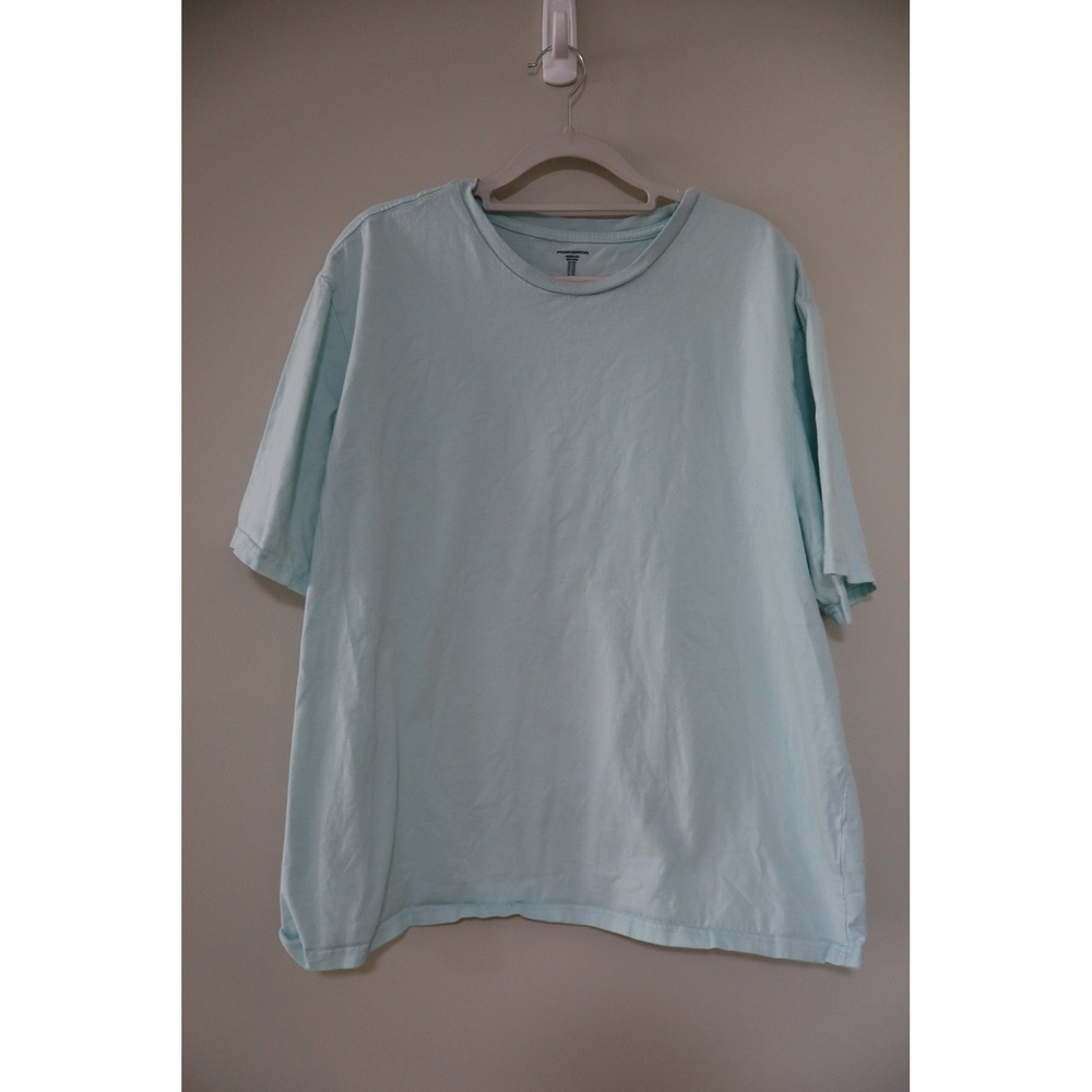 Minimalist Basics Amazon Essentials T-Shirt XXL Light Aqua Blue Short Sleeve Tee